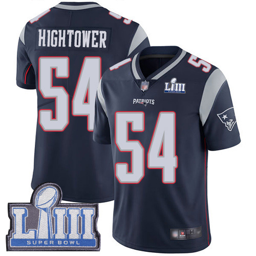 New England Patriots Football #54 Super Limited Navy Blue Men Dont a Hightower Home NFL Jersey->youth nfl jersey->Youth Jersey